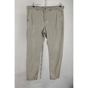 Faherty Coastline Chino Pants Mens 42x30 Khaki Stretch Tencel Organic Cotton